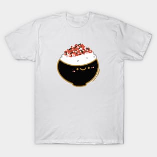 Kawaii Happy Japanese rice Cherry Blossom furikake rice seasoning bowl T-Shirt